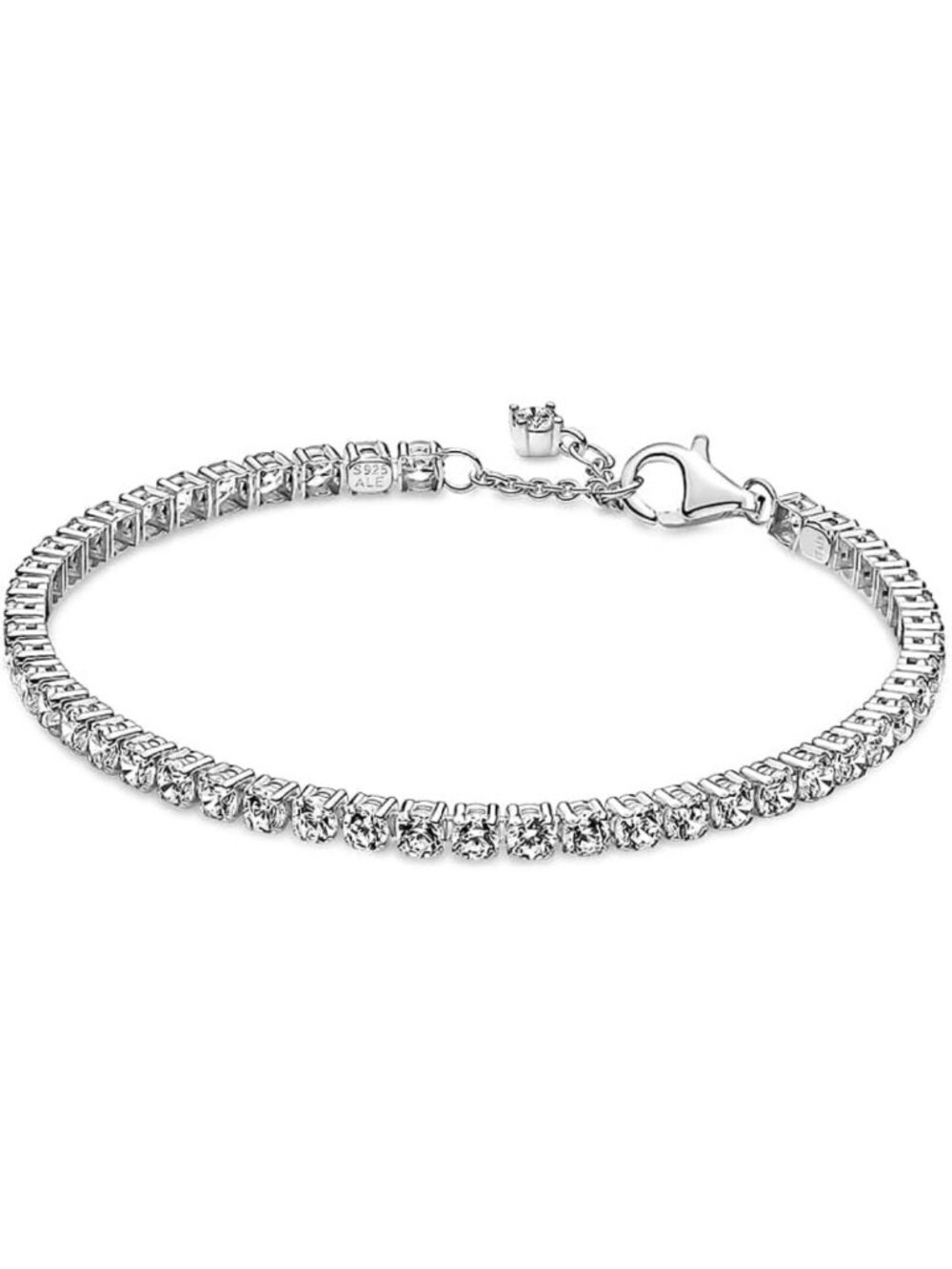 Sparkling Tennis Bracelet - Sterling Silver & Cubic Zirconia - Timeless Gift for